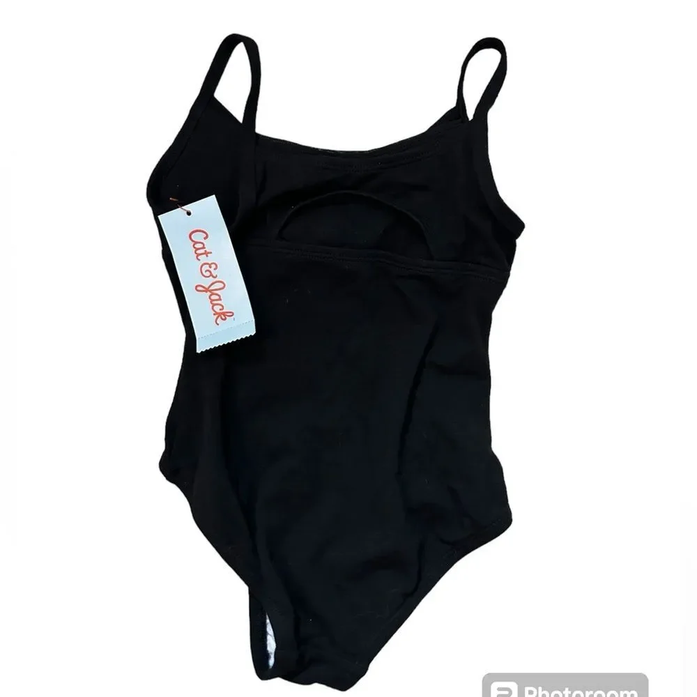 NWT Cat & Jack Cami Black Dance Leotard Size XS (4/5)